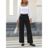 New Latest Wholesale Women Trouser Casual Drawstring Waist Women's Trousers At Cheap Price High-street Pant