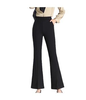 New design Office women's high-waisted pants custom logo fashion casual wide-leg pants