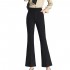 New design Office women's high-waisted pants custom logo fashion casual wide-leg pants