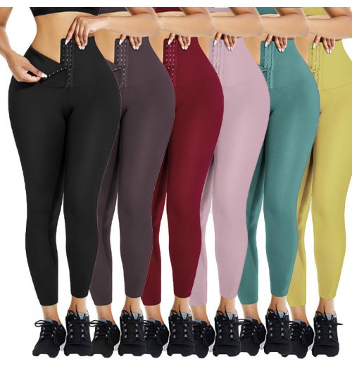 Solid Casual Sexy Fashion Streetwear Skinny Sports Yoga Pants Women Clothing Joggers Jogging Legging Women'S Pants & Trousers