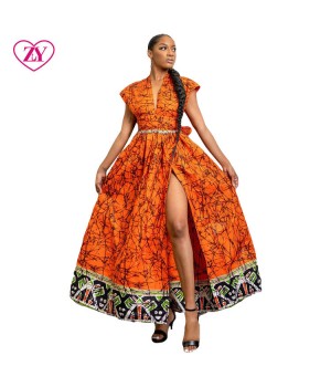 Summer Fashion Dresses Ankara Print Women Infinity Casual Dress African Clothing