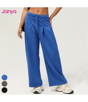 Loose High Quality Fitness Trousers Casual Drawstring Yoga Pants High Waist Straight Wide Leg Sweatpants Sports Pants For Women