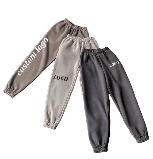 Winter Women Clothing Blank Jogger Cotton Custom Sweat Pants Fleece Terry Baggy Cotton Sweatpants Women