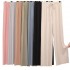 2023 Spring and Summer Women's High Waist Long Ice Silk Solid Ninth Pants Straight Wide Leg Trousers Ladies Casual Loose Pants