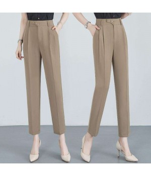 Suit pants for women in Spring and Autumn 2024, new high waisted loose fitting pants with slimming trousers casual pants