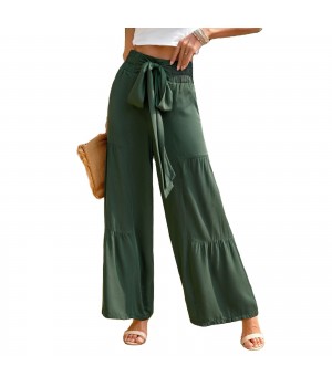 Loose Elastic High Waist Wide Leg Product Women's Pants Trousers