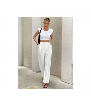 Wholesale Women's spring and autumn high-waisted casual pants Fashion High Waist Trousers