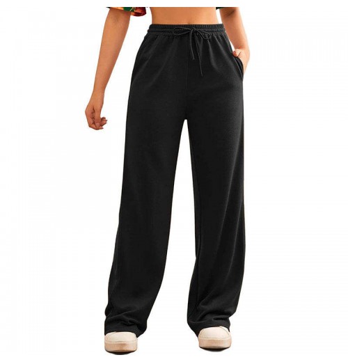 New Style Hot Selling Casual Women'S Pants Relaxed Fit Comfortable Stretchy Wide Leg Design Ideal For Everyday Wear