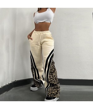 Kliou K24P52854 New Arrivals high Waist Flare Pants For Ladies Autumn Winter Womens Pants Sweat Trousers With Pockets