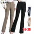 New Fashion Women Office Lady High Waist Straight Trousers Elastic Solid Color Soft Plus Size Formal Long Casual Pants