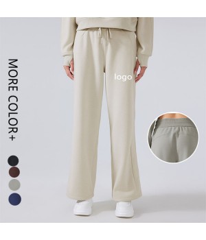 Winter New Padded Warm Fitness Sports Trousers High Waist Loose Casual Lady Pants Korean Casual Pants