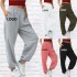 S-2XL Spring Custom LOGO ladies sweat pants Solid color thickened high-waisted loose casual women's pants trousers