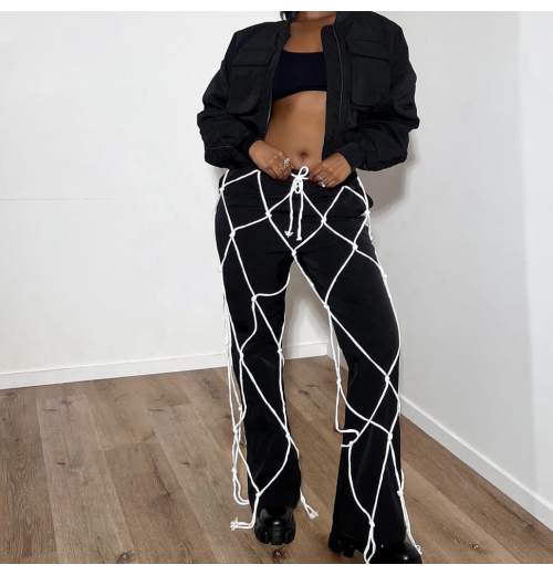 Fashion Casual Sexy Unique Lady Wide Leg Flare Pants Women'S Pants Trousers Women'S Pants