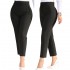 Cotton High Waist Slim Fit Women's Casual Trousers with Customizable XL Size