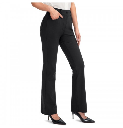 Hot Selling Women's Pants Trousers High Quality Solid Color High Waist Office Work Pants Formal Pants