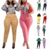 New Arrivals Women's Pants & Trousers Women High Waist Tight Solid Color Elegant Office Pants For Ladies