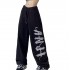 New Design Women's Pants Trousers High Waist Drawstring Women's Wide Pants Women's Sweat Pants