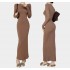 Wholesale Women'S Dresses Clothing Fall Long Sleeve Dresses Women Lady Elegant Body Fit Maxi Casual Dress