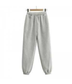 OEM Wholesale Thick Cotton Hip Hop Baggy Pants Custom Blank Plain Sweat Pants Women's Pants & Trousers