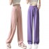 Women's Wide Leg Pants High Elastic Waisted In The Back Business Work Trousers Long Straight Suit Pants Straight Pants